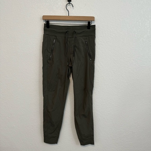Athleta Trekkie North Drawstring Ripstop Jogger Pants Mountain Olive Green 0 - Picture 6 of 15